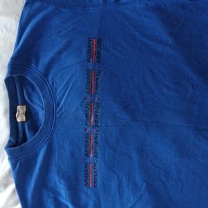 VINTAGE    Armani            Mens Small blue T shirt